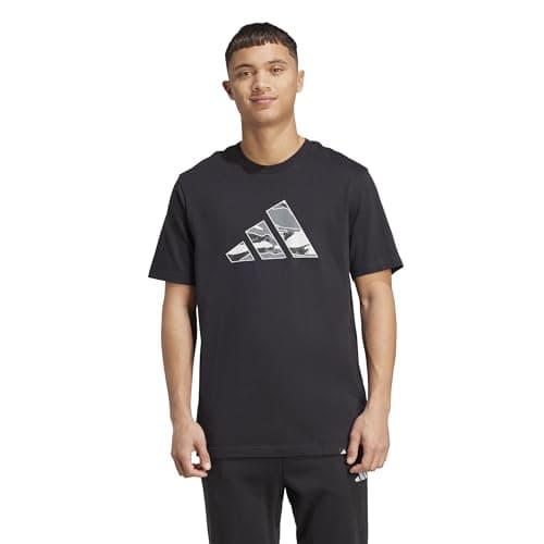 Image of adidas Men's Camouflage Graphic T-Shirt, Black/Logo, M Tall