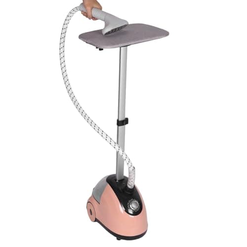 Image of Standing Clothes Steamer: 2000w Vertical And Horizontal Garment Steamer With 1.8l Tank, 11 Adjustable Settings 30g/min Output Ironing Machine, Fast Heating Clothing Fabric Removes Creases Wrinkles