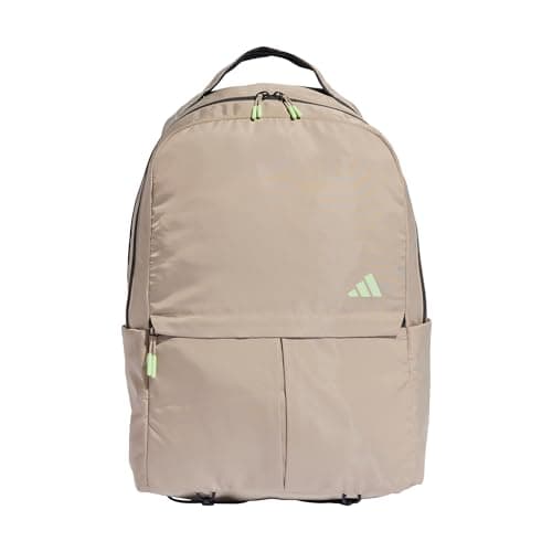Image of adidas Women's Yoga Backpack, Wonder Beige/Semi Green Spark/Carbon, One size