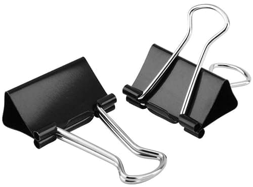 Image of XFentech Large Foldback Binder Clips - 51mm Binder Clips Paper Clips Metal Black Bulldog Clips Clamps 2 inch Stationary Clips for Office Home Supplies 10PCS