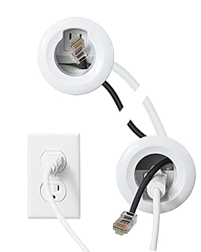 Image of Sanus in-Wall Cable Management Kit for Speakers & TVs - Conceal Cables When Mounting Speakers Or TVs On The Wall - Prewired for Easy Install-WSIWP1-W1