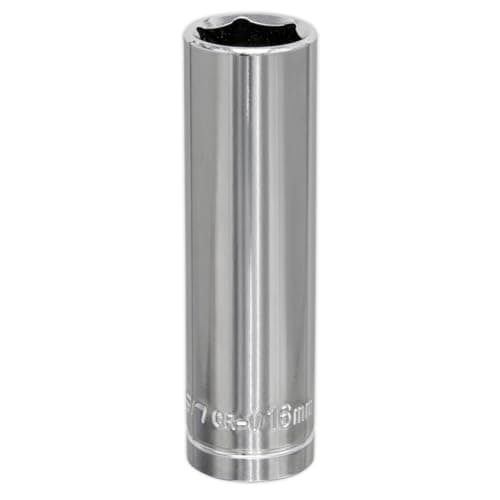 Image of Sealey WallDrive Socket 16mm Deep 1/2"Sq Drive - S0672