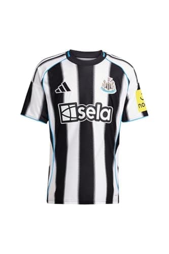 Image of adidas Newcastle United FC Mens Home Football Shirt Jersey 2025-2026 (UK, Alpha, XL, Regular, Regular) Black/White