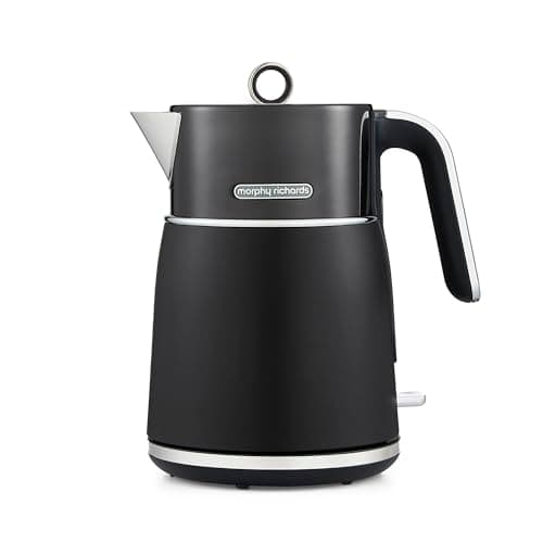 Image of Morphy Richards Signature Opulent Jug Kettle, 1.5L 3KW Rapid Boil, Removable Filter, 360 Cordless Base, Steel Body, Translucent Black, 100744