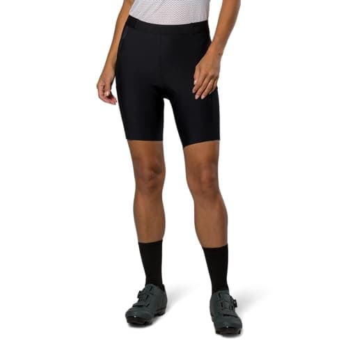 Image of PEARL IZUMI Women's Transfer Cargo Liner Shorts, Thigh Cargo Pockets & Mid-Rise Waistband, Levitate Plus Chamois Pad, Black, XL