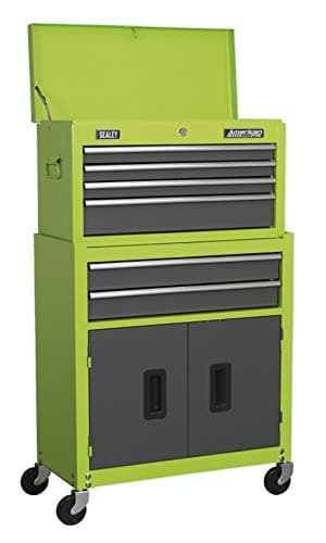 Image of Sealey Ap2200Bbhv Topchest & Rollcab Combination 6 Drawer Ball Bearing Runners
