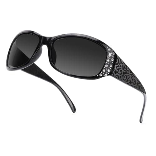 Image of SIPHEW Polarised Sunglasses Womens Trendy Ladies Sunglasses with UV400 Protection Wrap Around Sun Glasses for Women