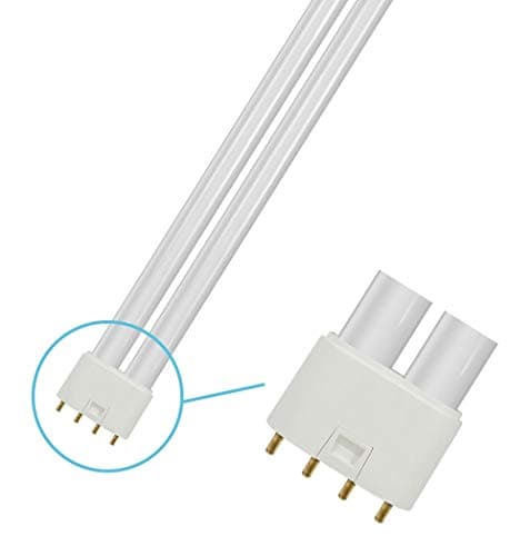 Image of Crompton Lamps CFL PLL 55W 2G11 Dimmable Single Turn L-Type 4000K Cool White Frosted 4510lm Compact Fluorescent Dulux-L Biax-L Lynx-L Opal Bright Light Bulb