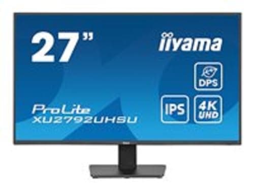 Image of iiyama Prolite XU2792UHSU-B6 27 Inch IPS LED Monitor 4K UHD HDMI DP USB 3.2 USB-C 15W DPS Slim-Line Black