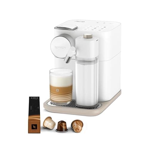 Image of De'Longhi Nespresso Gran Lattissima EN640.W, Single-Serve Capsule Coffee Machine, Automatic Frothed Milk, 19 Bar Pressure, Cappuccino and Latte, 1400W, White