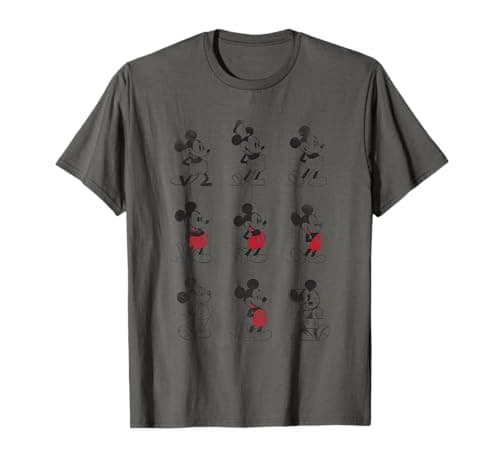 Image of Mickey Mouse Evolution Nine Poses T-Shirt