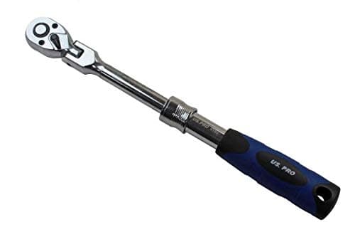 Image of US Pro 3/8" DR 72T Flexible Extendible Ratchet Handle 250MM - 350MM 5162
