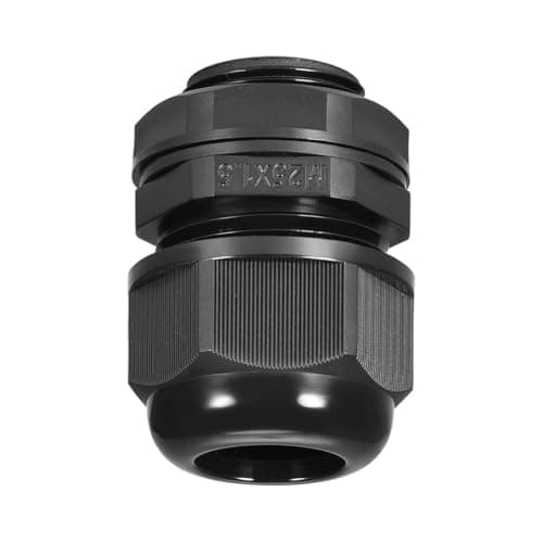 Image of MACHSWON M25 Cable Gland, 2 Holes Waterproof IP68 Nylon Connector with Adjustable Locknut for 7-8mm Dia Cable Wire