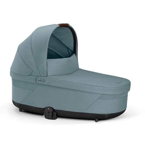 Image of Cybex Cot S Lux/Stormy Blue-Light Blue PU1
