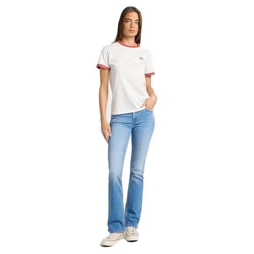 Image of Lee Women's Breese Boot Jeans, Mid Shine, 28W x 29L