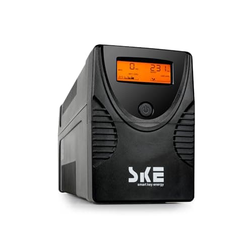 Image of SKE 1500VA/900W UPS Battery Backup & Surge Protector UPS Battery Backup Unit for Computer Router Modem Uninterruptible Power Supply