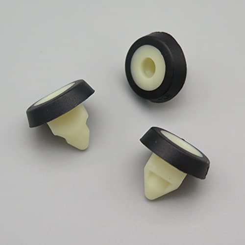 Image of VVO Fasteners Plastic Tailgate Lining Clips and Boot Lid Lining Screw Grommet, White (Pack of 10)
