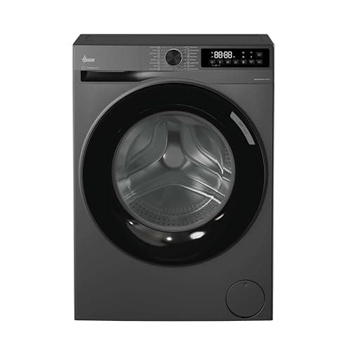 Image of HOOVER Pro Wash Series 3 Washing Machine, 10kg, 1400 rpm, A-20 percent Energy Class, 16 Programmes, XL Soft Drum, WIFI Connected, Graphite-Black Door, 55x60x85 cm -HBR 410BL8G-80
