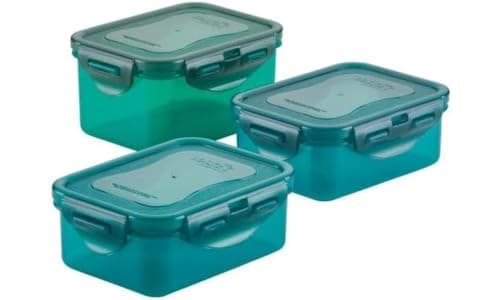 Image of LocknLock Eco Food Storage Container Set of 2 with Lids - Rectangular Container Set 1.4lt/1.0lt, Airtight, Watertight, BPA Free & Dishwasher Safe