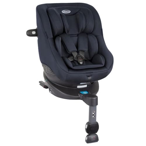 Image of Graco Turn2Me i-Size R129 ISOFIX 360° Rotating Car Seat, Rearward Facing for Longer from Birth to Approx. 4 Years (40-105cm). Forward Facing from 15 Months to Approx. 4 Years (76-105cm), Navy