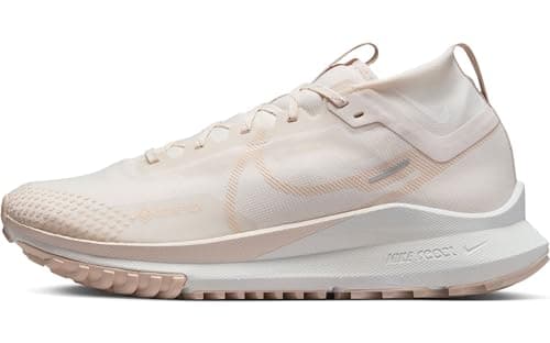 Image of Nike Men's React Pegasus Trail 4 Gore-Tex Trainers, Phantom Lt Orewood BRN Summit White, 8.5 UK