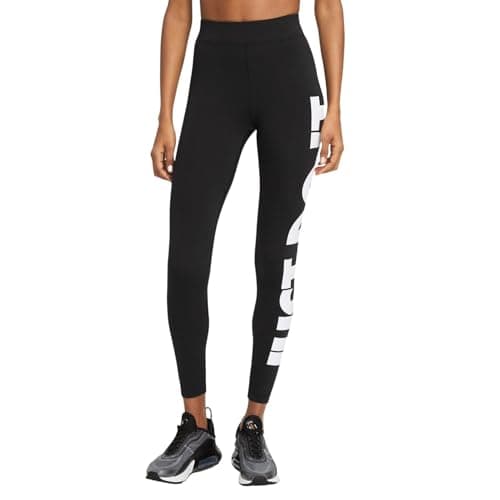Image of NIKE CZ8534-691 W NSW ESSNTL GX HR LGGNG JDI Leggings Women's Black White Size XS