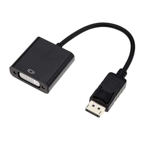 Image of VMOJO DisplayPort to DVI-I(24+5) Adapter, DisplayPort Male to DVI-I Female Converter Support 1080P@60Hz Full HD, 0.5 FT