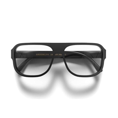 Image of LONDON MOLE® Brooklyn blue light blocking glasses | Cool modern designer blue blockers | Anti eyestrain for screens | Men’s Women’s Unisex | Spring hinges