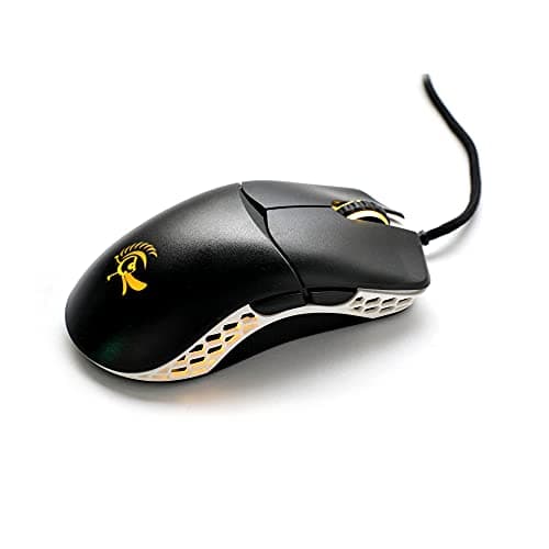 Image of Ducky Feather Gaming Mouse for Right and Left-Handed Users - Pixart PMW3389 Optical Sensor 16000 DPI - 65 g - 7 Buttons - Flexible Cable - ARGB (Kailh 80M Micro Switches, Black/White)