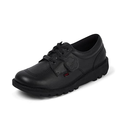 Image of Kickers Men's Kick Lo Tab Leather Ankle Boot, Black, 8 UK