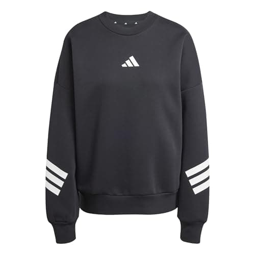 Image of adidas Women's FUTURE ICONS THREE STRIPES SWEATSHIRT, black, M