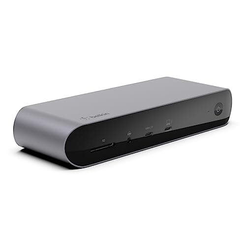 Image of Belkin Thunderbolt 4 Dock Pro, Single 8K @ 30hz, Dual 4K Display Compatible Docking Station, 2 x Thunderbolt 4 Port, 2 x HDMI Port, 90W Power Delivery PD, Audio In/Out, For MacBook Pro, XPS, and more