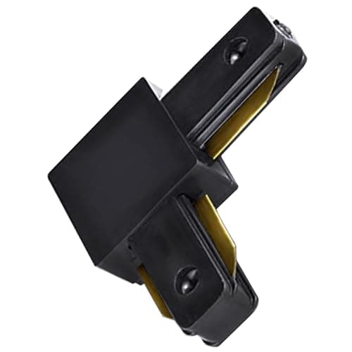 Image of Fiabtool Black Track Lighting Connectors-L-Type Single Circuit 2-Wire, Track L Connector,for Track Lighting Accessories J&L Type Track System 220V