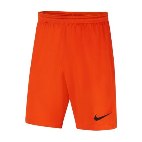 Image of NIKE BV6865-819 Y NK DF Park III Short NB K Shorts Unisex Safety Orange/(Black) Size S