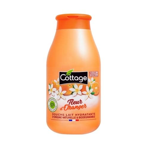 Image of Cottage Hydrating & Moisturising Body Wash - Orange Blossom, 250ml | 97% Natural Ingredients & Glycerin | Paraben-Free, pH-Balanced, Dermatologically Tested | Shower Milk For All Skin Types