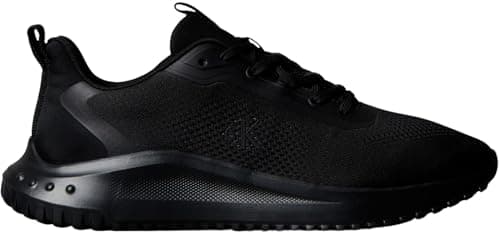 Image of Calvin Klein Men’s EVA Mix Runner Trainers with Mesh, Black (Triple Black), 9