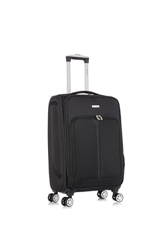 Image of 24" Medium Suitcase Super Lightweight Luggage 20% Expandable 4 Wheels Spinner 3-Digit Combination Lock Soft Shell Luggage for 15 to 20kg