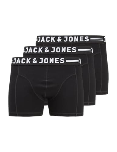Image of JACK & JONES Men's Jacsense Trunks 3-pack Noos Ps Boxer shorts, Black, 3XL