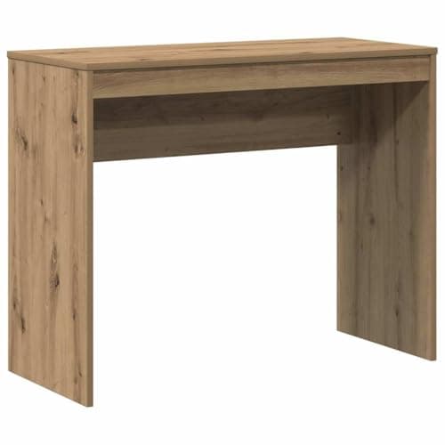 Image of vidaXL Desk Artisan Oak 90x40x72 cm Engineered Wood, office desk, study desk, standing desk, computer desk, writing desk, home office furniture