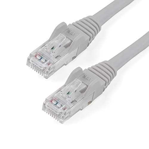 Image of StarTech.com 1.5m CAT6 Ethernet Cable - Grey CAT 6 Gigabit Ethernet Wire -650MHz 100W PoE RJ45 UTP Network/Patch Cord Snagless w/Strain Relief Fluke Tested/Wiring is UL Certified/TIA (N6PATC150CMGR)