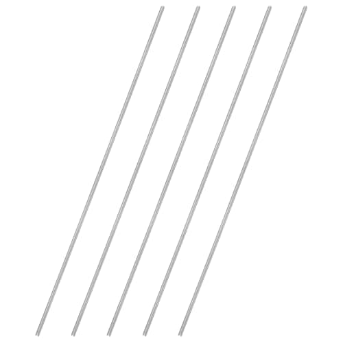 Image of sourcing map 5Pcs Fully Threaded Rod, M2 x 0.4mm Pitch 304 Stainless Steel Right Hand Threads Studs, 150mm/6" Long Threaded Screw Rods Fasteners for Anchors Bolts Hangers Clamps U Bolts