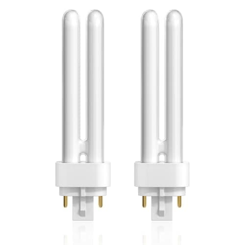 Image of LumiGo 13W G24q-1 4000K Natural White 4pin Light Bulb, AC220-240V G24q-1 2U Double Tube Energy Saving Lamp, 13W PLC 850LM CFL Lamp, Non-Dimmable, Suitable for Corridor, Bathroom, Pack of 2