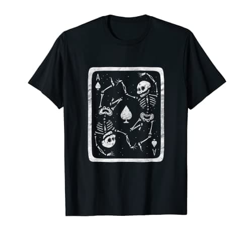 Image of Goth Gothic Alternative Ace Of Spades Tarot Death Grunge Emo T-Shirt