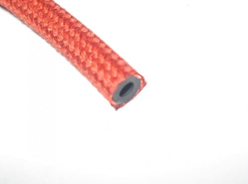 Image of BMW Braided Vacuum Hose Pipe Line Red 3.5x2.0x100mm 11657796857 Genuine