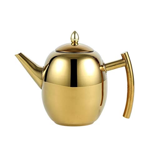 Image of OnePine Tea Kettle Teapot Set with Infuser Filter and Lid, Capacity 1.5 L/51 oz Stainless Steel Diffuser Pot for Loose Tea, Green Tea, Coffee