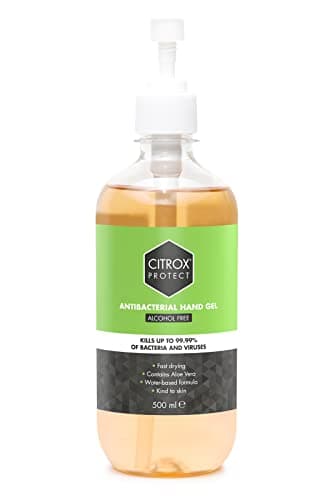 Image of Citrox Protect Antibacterial Hand Gel 500ml - Natural Hand Sanitiser Gel - Antibac Hand Gel Pump with Skin Friendly Aloe Vera & Bioflavonoids