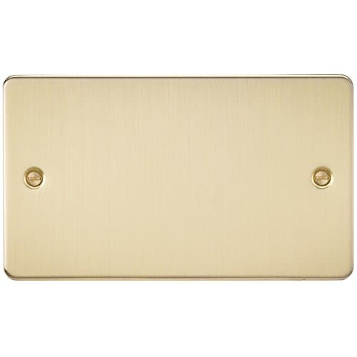Image of Knightsbridge FP8360BB Brushed Brass FPAV8360BB Flat 2G Blanking Plate