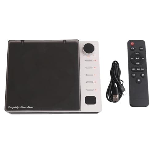 Image of Ksrnsne Portable Cd Player Wireless Bluetooth Speakers FM Radio Music Album Player Home CD Machine English AB Repeater