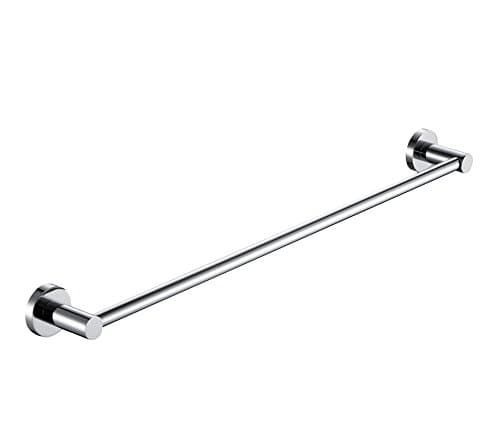 Image of BOOKARROW Towel Rails 50cm/20 inch Screw Wall mounted Chrome Single Towel Bar in Bathroom, Kitchen or Bedroom B39812