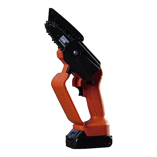 Image of JML Rotorazer Mini Chainsaw - Rechargeable Battery, Handheld Cordless Chainsaw for Gardening and Pruning with Safety Hand Guard and Dual Action Trigger - Lightweight, Easy to Use Garden Tools
